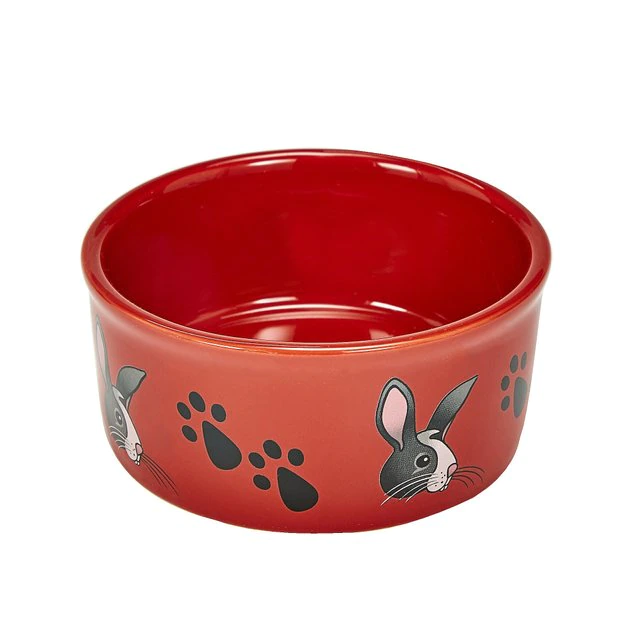 Kaytee Paw Print Small Animal Food & Water Bowl, Color Varies 1 Kaytee Paw Print Small Animal Food & Water Bowl, Color Varies