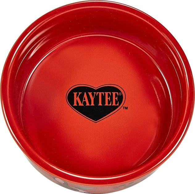 Kaytee Paw Print Small Animal Food & Water Bowl, Color Varies 2 Kaytee Paw Print Small Animal Food & Water Bowl, Color Varies - Image 2
