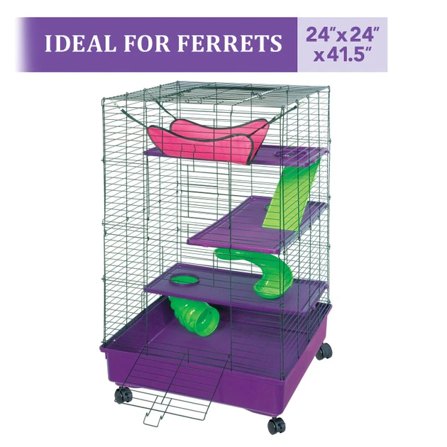 Kaytee 2x2 Multi-Level Habitat with Removable Casters Small Animal Habitat 1 Kaytee 2x2 Multi-Level Habitat with Removable Casters Small Animal Habitat