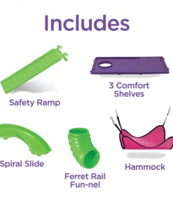 Kaytee 2x2 Multi-Level Habitat with Removable Casters Small Animal Habitat 11 Kaytee 2x2 Multi-Level Habitat with Removable Casters Small Animal Habitat -KAYTEE Sales Store 154609 PT3. SY630 V1600210036