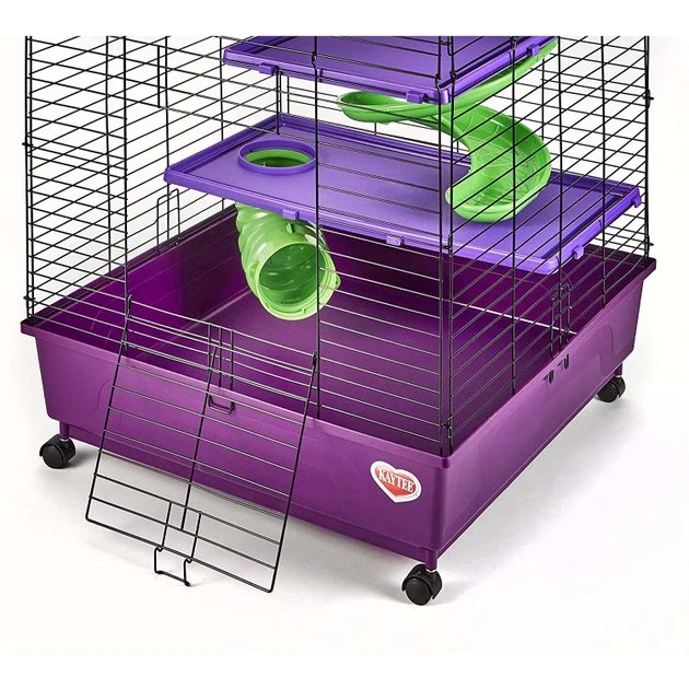 Kaytee 2x2 Multi-Level Habitat with Removable Casters Small Animal Habitat 7 Kaytee 2x2 Multi-Level Habitat with Removable Casters Small Animal Habitat - Image 7