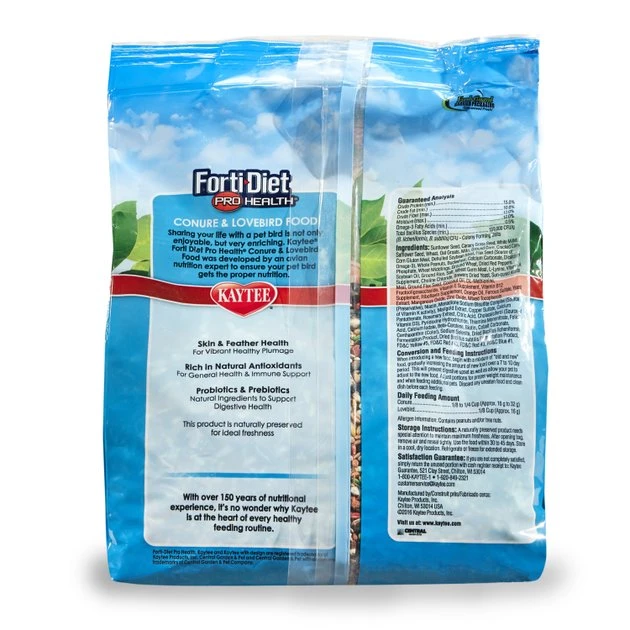 Kaytee Forti-Diet Pro Health Conure & Lovebird Food 2 Kaytee Forti-Diet Pro Health Conure & Lovebird Food - Image 2
