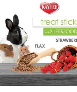 Kaytee Treat Stick with Superfoods Strawberry Flavor Small Animal Treats, 5.5-oz bag -KAYTEE Sales Store 199231 PT7. SY630 V1637627603