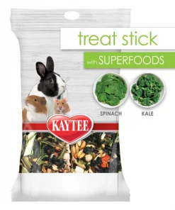 Kaytee Treat Stick with Superfoods Spinach & Kale Flavor Small Animal Treats, 5.5-oz bag -KAYTEE Sales Store 199233 PT3. SY630 V1585746373