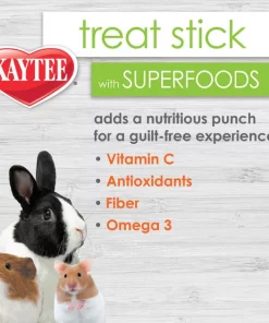 Kaytee Treat Stick with Superfoods Spinach & Kale Flavor Small Animal Treats, 5.5-oz bag -KAYTEE Sales Store 199233 PT4. SY630 V1585746364