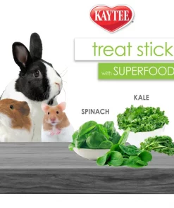 Kaytee Treat Stick with Superfoods Spinach & Kale Flavor Small Animal Treats, 5.5-oz bag -KAYTEE Sales Store 199233 PT6. SY630 V1585746377