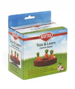 Kaytee Toss & Learn Carrot Game Small Pet Toy -KAYTEE Sales Store 201241 PT2. SY630 V1569022986