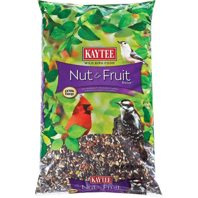 Kaytee Nut & Fruit Blend Wild Bird Food, 10-lb bag 1 Kaytee Nut & Fruit Blend Wild Bird Food, 10-lb bag
