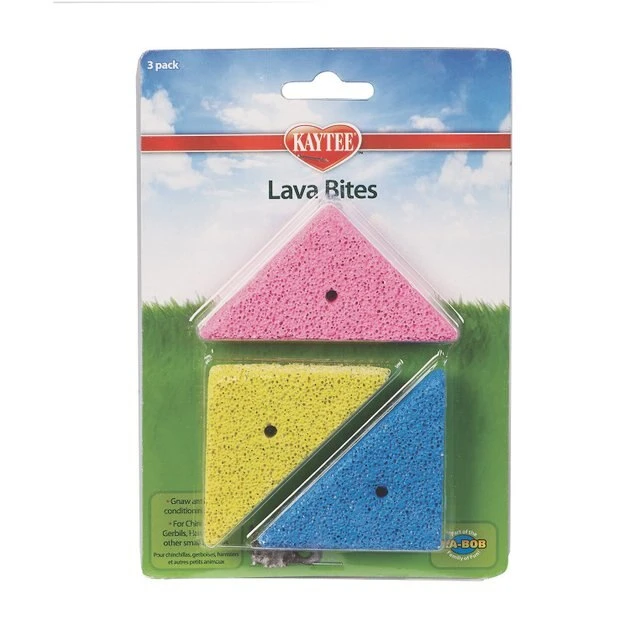 Kaytee Lava Bites Small Pet Toy, 3 count 1 Kaytee Lava Bites Small Pet Toy, 3 count