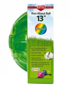 Kaytee Mega Run Exercise Ball Small Pet Toy, Assorted Colors, 13-in -KAYTEE Sales Store 221849 PT7. SY630 V1608595042