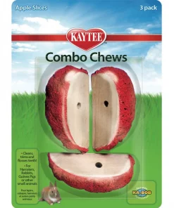 Kaytee Combo Chews Apple Slices Small Pet Toy, 3 count