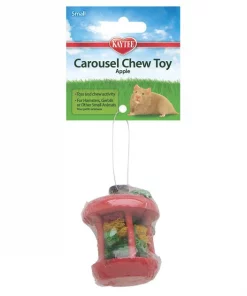 Kaytee Carousel Chew Apple Small Pet Toy, Small