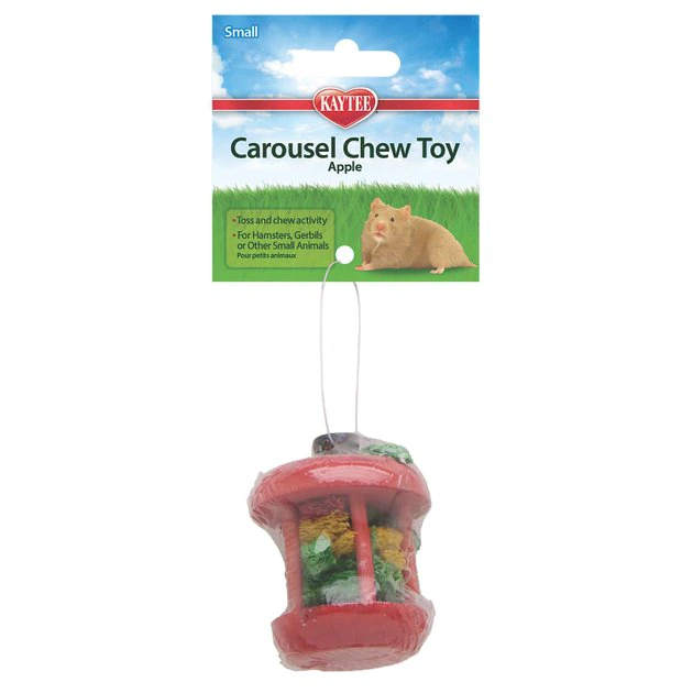 Kaytee Carousel Chew Apple Small Pet Toy, Small 1 Kaytee Carousel Chew Apple Small Pet Toy, Small