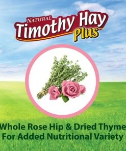 Kaytee Rose & Thyme Timothy Hay Blend Rabbit Food, 24-oz bag -KAYTEE Sales Store 248608 PT4. SY630 V1597887114