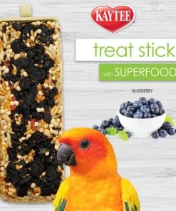 Kaytee Avian Superfood Treat Stick Blueberry Bird Treat, 5.5-oz bag -KAYTEE Sales Store 252540 PT2. SY630 V1641579491