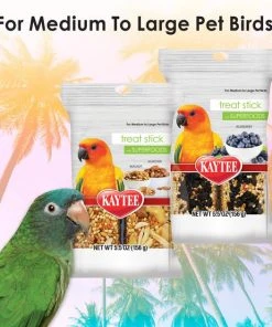 Kaytee Avian Superfood Treat Stick Blueberry Bird Treat, 5.5-oz bag -KAYTEE Sales Store 252540 PT7. SY630 V1600209686