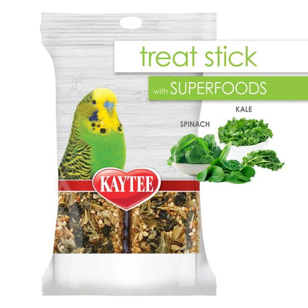 Kaytee Avian Superfood Treat Stick Spinach & Kale Bird Treat, 5.5-oz bag 3 Kaytee Avian Superfood Treat Stick Spinach & Kale Bird Treat, 5.5-oz bag - Image 3