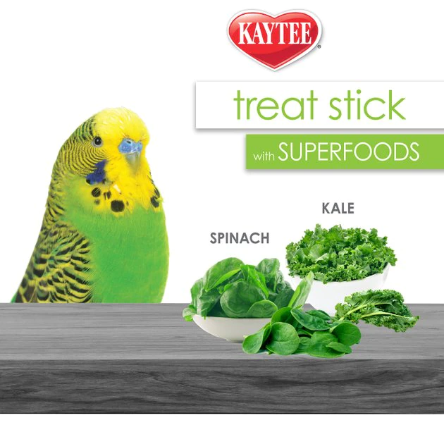 Kaytee Avian Superfood Treat Stick Spinach & Kale Bird Treat, 5.5-oz bag 6 Kaytee Avian Superfood Treat Stick Spinach & Kale Bird Treat, 5.5-oz bag - Image 6
