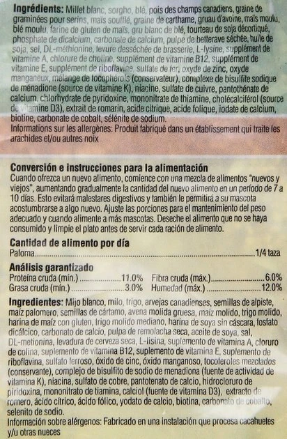 Kaytee Supreme Dove Food 3 Kaytee Supreme Dove Food - Image 3