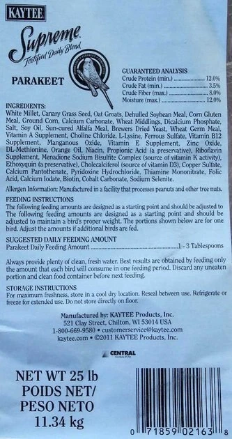 Kaytee||SunGrow Kaytee Supreme Parakeet Food + Sungrow Parrot Chew Toy, Foraging Blocks, Rainbow Wood 3 Kaytee||SunGrow Kaytee Supreme Parakeet Food + Sungrow Parrot Chew Toy, Foraging Blocks, Rainbow Wood - Image 3