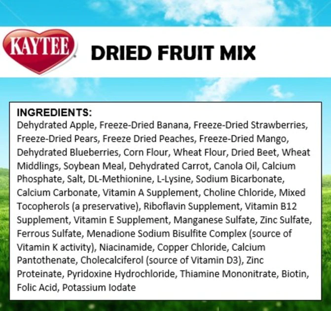 Kaytee Fruit Mix Bird Treats, 2-oz bag 5 Kaytee Fruit Mix Bird Treats, 2-oz bag - Image 5