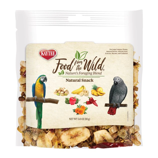 Kaytee Food from the Wild Medley Med & Large Pet Bird Treats, 3-oz bag 1 Kaytee Food from the Wild Medley Med & Large Pet Bird Treats, 3-oz bag