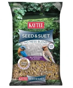 Kaytee Seed & Suet No Mess Blend Blueberry Flavor Wild Bird Food, 10-lb bag