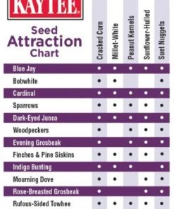 Kaytee Seed & Suet No Mess Blend Blueberry Flavor Wild Bird Food, 10-lb bag -KAYTEE Sales Store 370028 PT4. SY630 V1646275340