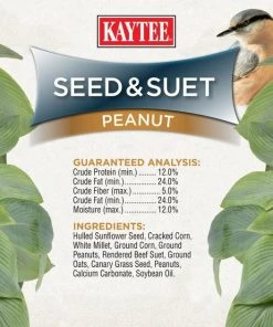 Kaytee Seed & Suet No Mess Peanut Wild Bird Food, 10-lb bag -KAYTEE Sales Store 370030 PT5. SY630 V1646254024