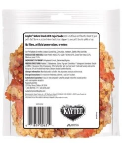 Kaytee Natural Snack with Superfoods Carrot & Apple Blend Small Pet Treats, 2.5-oz bag -KAYTEE Sales Store 537998 PT5. SY630 V1657658873