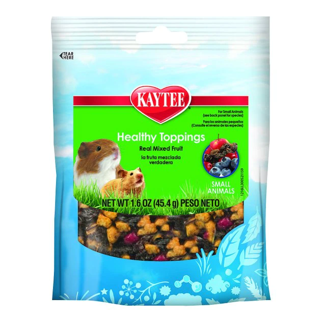 Kaytee Fiesta Healthy Toppings Mixed Fruit Small Animal Treats 1 Kaytee Fiesta Healthy Toppings Mixed Fruit Small Animal Treats