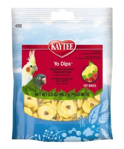 Kaytee Fiesta Strawberry Banana Flavored Yogurt Dipped Small Hookbill Bird Treats