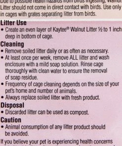 Kaytee Walnut Natural Bird Litter -KAYTEE Sales Store 95360 PT3. SY630 V1506969300