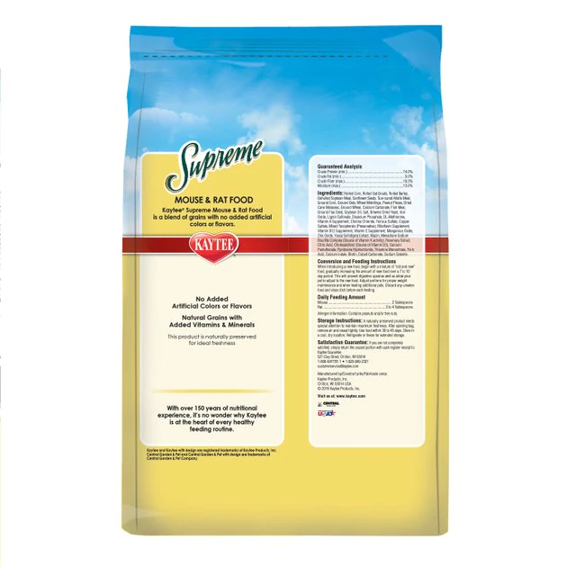 Kaytee Supreme Fortified Daily Diet Gerbil & Hamster Food 2 Kaytee Supreme Fortified Daily Diet Gerbil & Hamster Food - Image 2